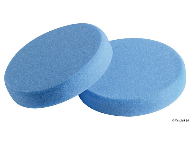Tamponi in schiuma per lucidatrice blu 80x30 mm (cf da 2 pz) medio-morbido
