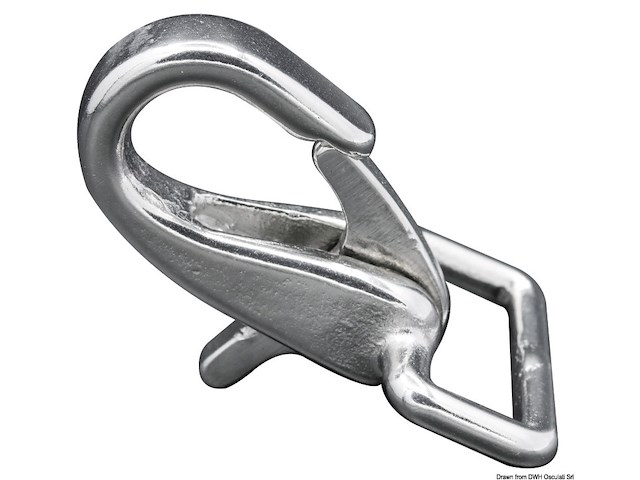 Moschettoni inox per nastro 25 mm con grilletto