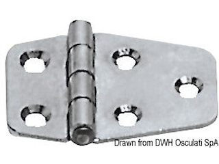 Cerniera inox 51x27 mm