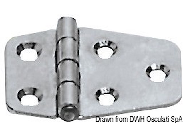 Cerniera inox 51x27 mm