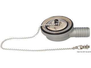 Piletta scarico orizzontale inclinato 5°