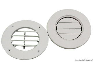 Griglia ABS bianco 163 mm