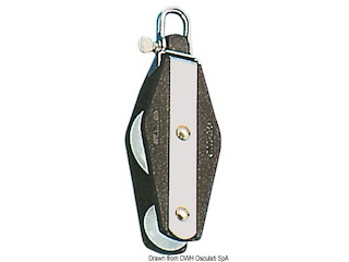 Bozzello Plastinox 2 pulegge violino 10x45