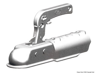 Gancio traino tondo 50 mm 1300 kg