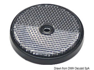 Catarifrangente bianco 60 mm