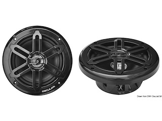 Coppia di casse stereo doppio cono nere 5,25" - 2X80W