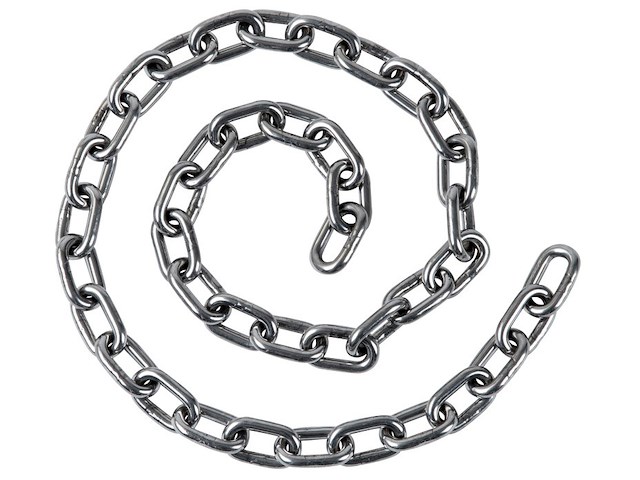 Coppia di spezzoni catena inox 6 mm