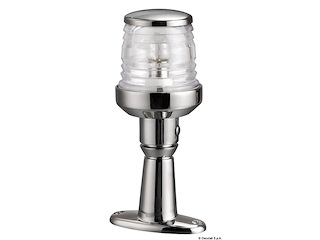 Fanale testa albero inox con basetta