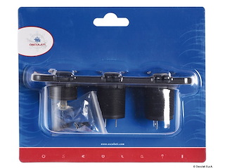 Voltmetro/Amperometro digitale, presa 12 V e USB