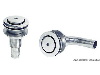 Sfiato inox 90° testa 45 mm