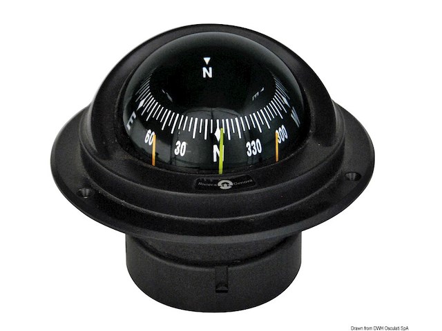 Bussola compatta Idra con rosa nera