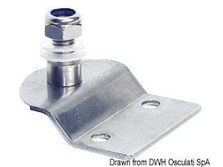 Piastrina inox sbalzo con perno