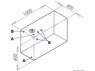 Serbatoio per acque nere 215 l