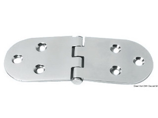 Cerniera inox 160x60 mm