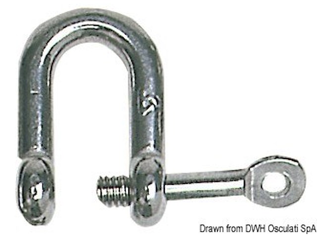 Grillo inox a U asse imperdibile 6 mm