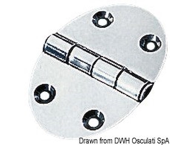 Cerniera 56x78mm 2mm viti