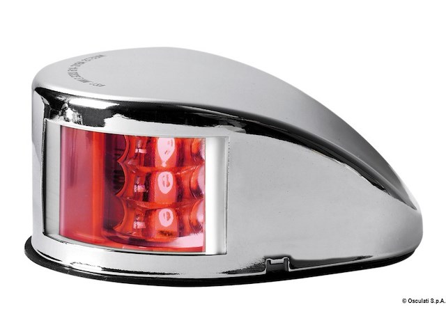 Fanale di via Mouse Deck rosso corpo inox