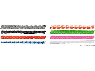 Treccia levilene 12 mm grigia