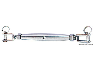 Tenditore inox 10 mm due forcelle fisse