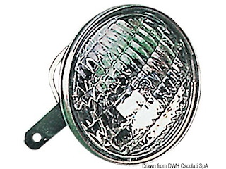 Faro inox per crocetta 24 V