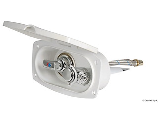 Box doccia New Edge bianca tubo PVC 2,5 m uscita posteriore