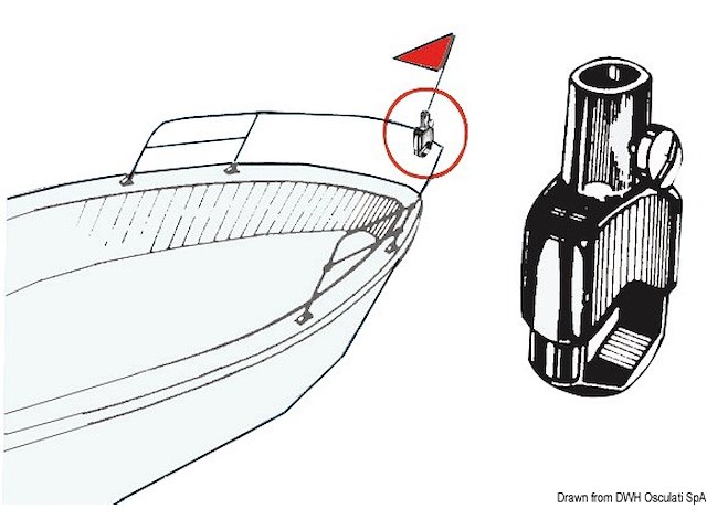 Supporto per asta 20 mm
