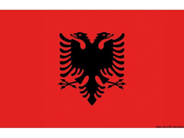 Bandiera Albania 30 x 45 cm