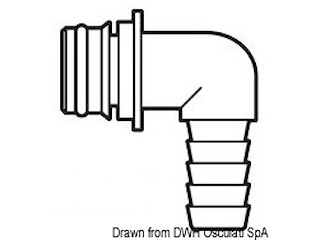 Portagomma 90° Ø mm 19