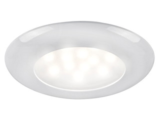 Plafoniera LED incasso SOLE ghiera bianca switch