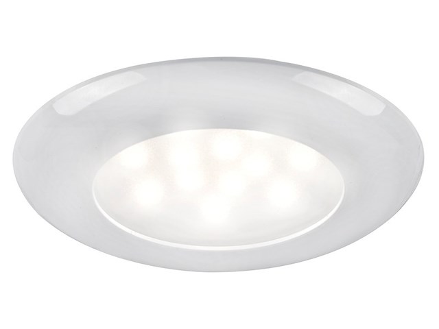 Plafoniera LED incasso SOLE ghiera bianca switch