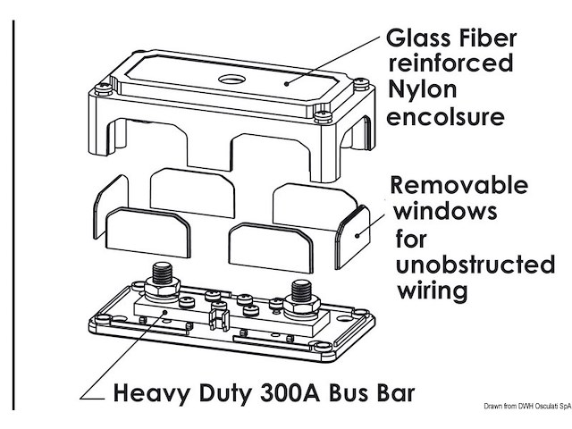 Terminali Bus Bar Heavy Duty 6 x 5 mm
