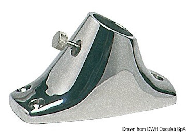 Base inox per asta 35.390.10