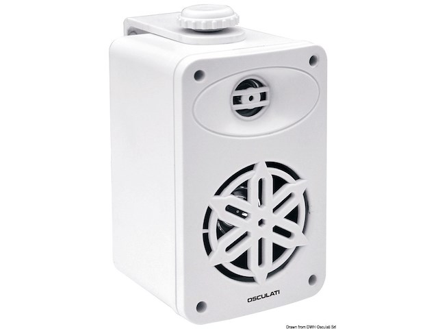Coppia di casse stereo 2 vie per interno bianche 4" - 2X120W