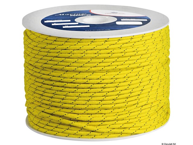 Treccia fluorescente mm 2 gialla