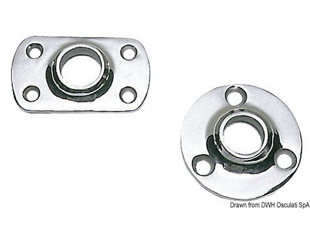 Base pulpito tonda 90° 22 mm