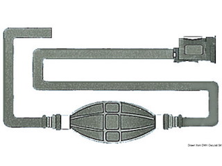 Tubazione per carburante con attacco Honda