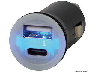 Adattatore presa corrente USB-A + USB-C