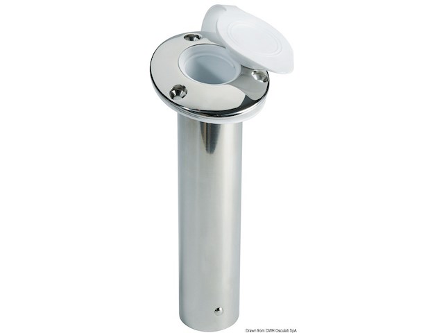 Portacanne incasso inox 90°