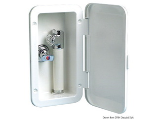 Box doccia con miscelatore tubo PVC 2,5 m a parete