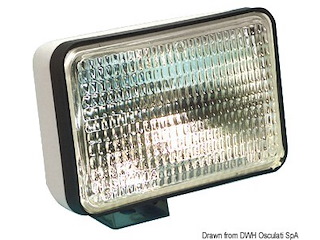 Faro alogeno stagno 152 mm