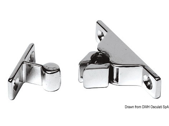 Nottolino a scatto ottone cromato