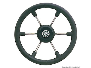 Timone inox mm 400 nera