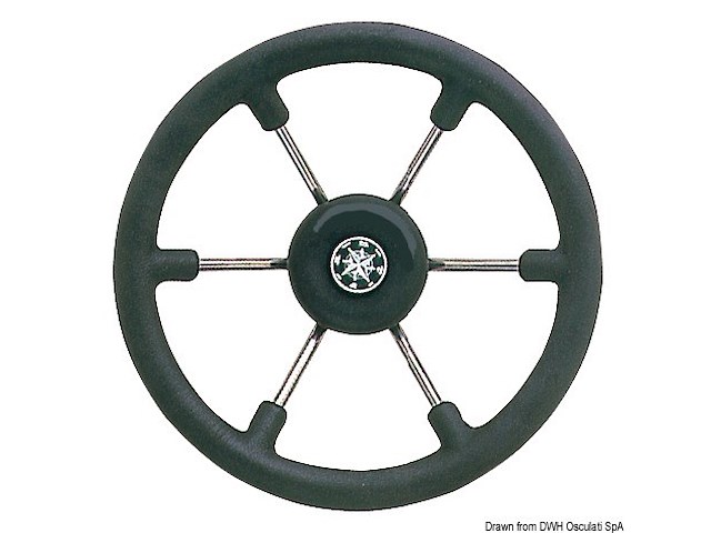 Timone inox mm 400 nera