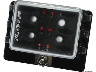 Scatola portafusibili lamellari MINI 6 uscite