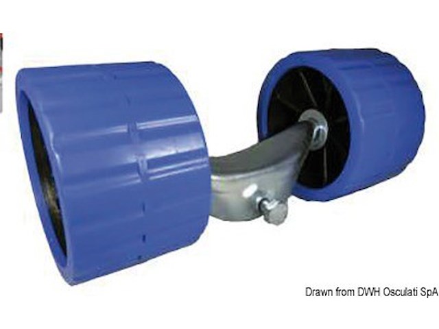 Staffa con rulli oscillanti neri