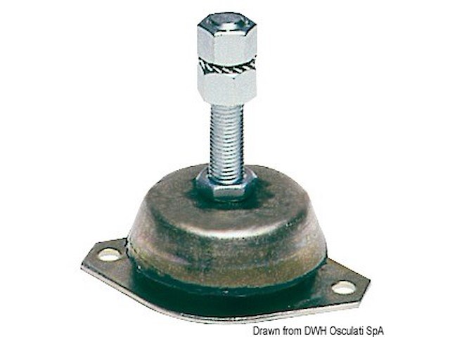 Supporto antivibrante zincato 200 kg