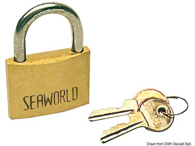 Lucchetto bronzo/inox mm 40