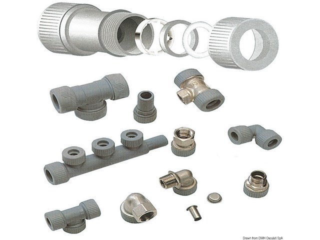 Gomito 3/4" Hydrofix femmina/maschio