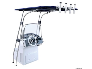 T-Top in lega leggera 1700x1200x2010 mm Blu