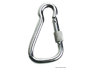 Moschettone inox grande con ghiera 23 mm